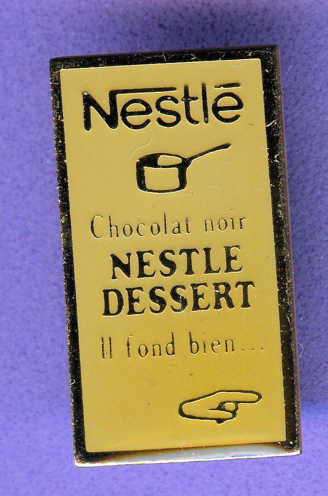 Placchette & Badge: NESTLE  Chocolat noir – Usato da Winterthur venduto da Sammleroase