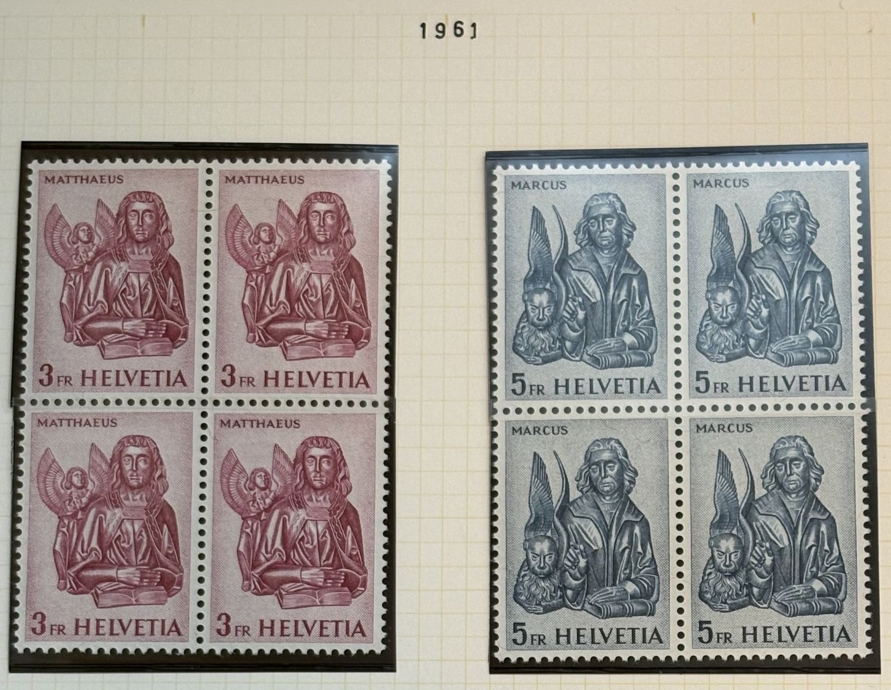 Tutti i francobolli: LOT 4ER BLOCKS EVANGALISTENEN NEU – Nuovo (secondo la descrizione) da Ostermundigen venduto da Heavenmaus75 2