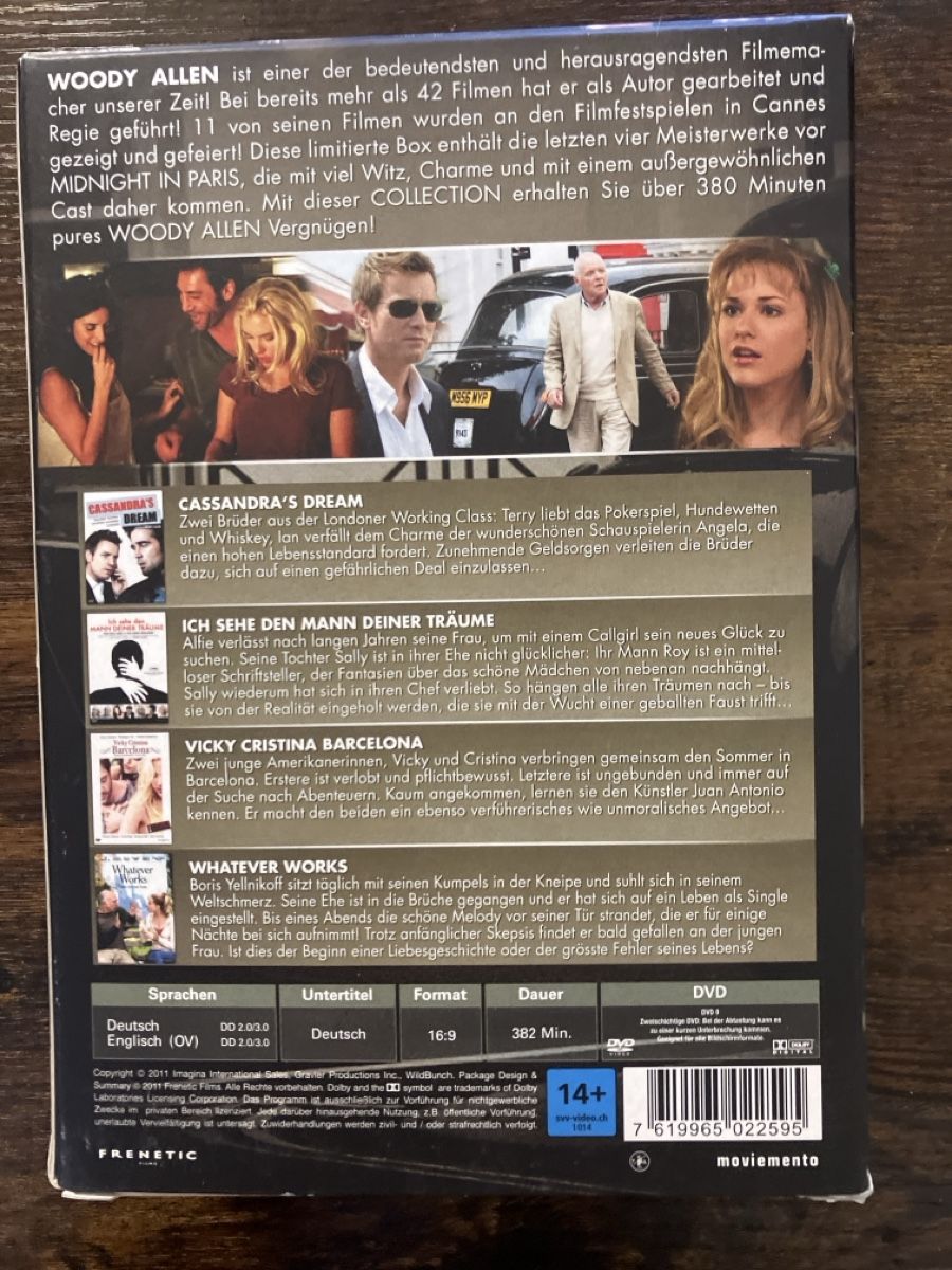 Tutti i DVDs: Woody Allen Limited Box Set DVD – Usato da Glarus venduto da Jhuber78 1