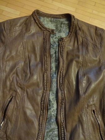 Edle Lederjacke schön gefüttert, braun, super Zustand!