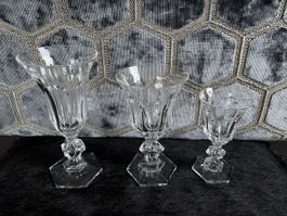Vintage Kristallgläser Villeroy & Boch comme Baccarat 8+8+8