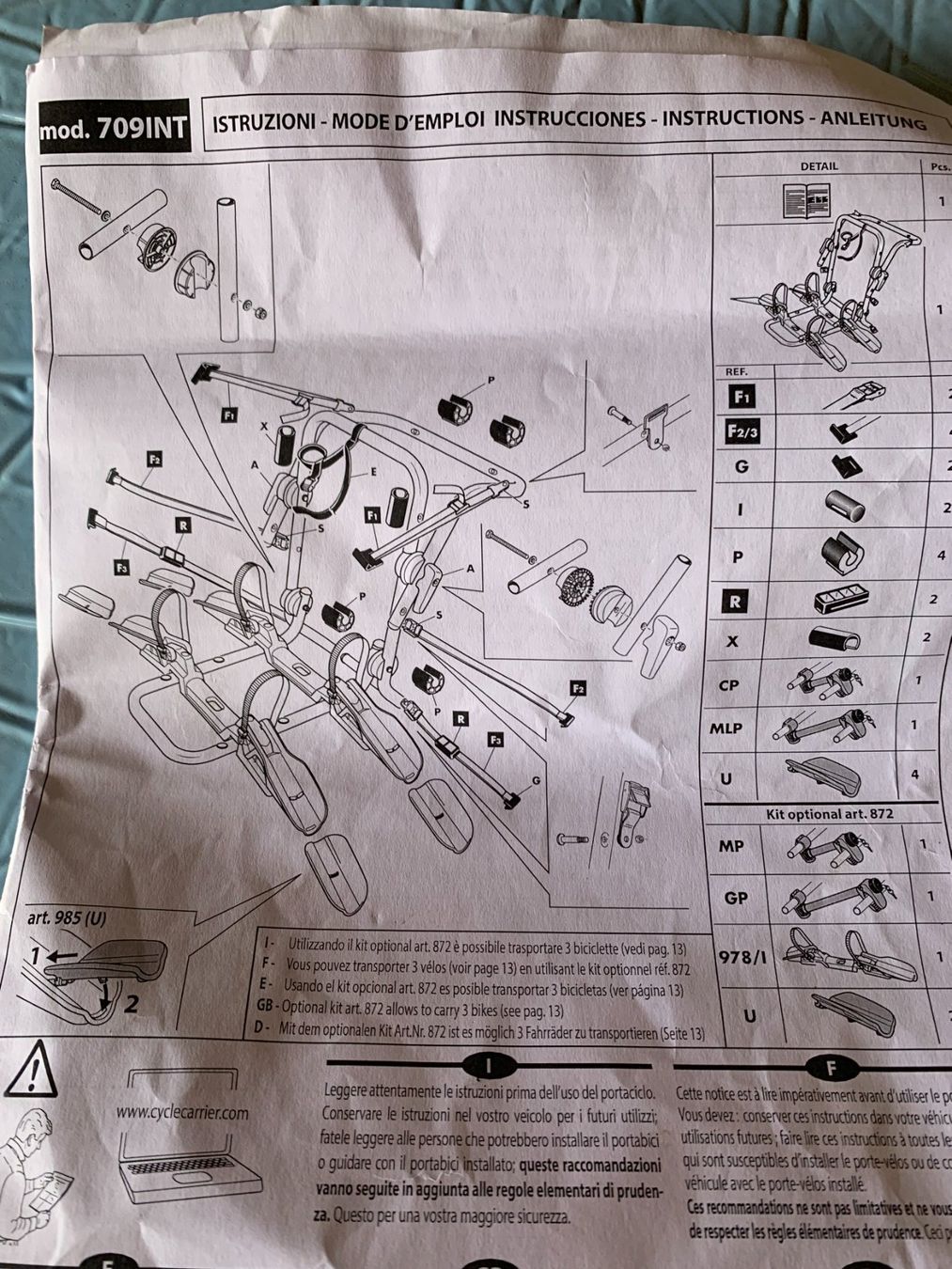 Travi: Fahrradträger für Heckklappe – Usato da Berneck venduto da danilo5561 4