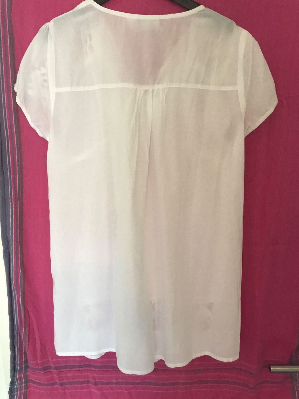 Camicette: Bonprix Bluse mit Spitze weiß Gr 46 Baumwolle – Usato da Nussbaumen AG venduto da brigitebardot 5