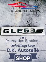 Mercedes AMG GLE63 S Emblem Schriftzug Logo neu in Schwarz