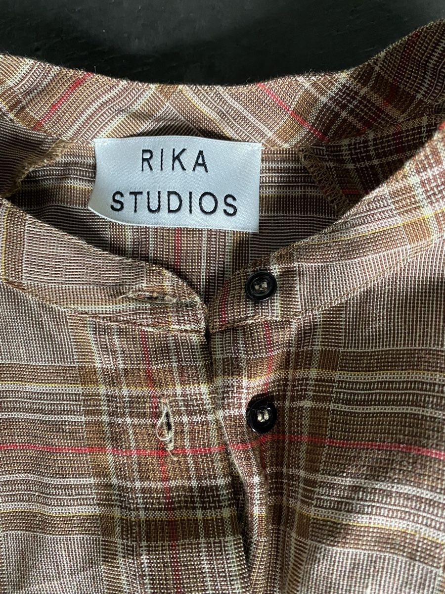 Camicette: Rika Studios Bluse, Gr. M, Braun kariert, Herbst Style – Nuovo (secondo la descrizione) da Chur venduto da simhofstr 4