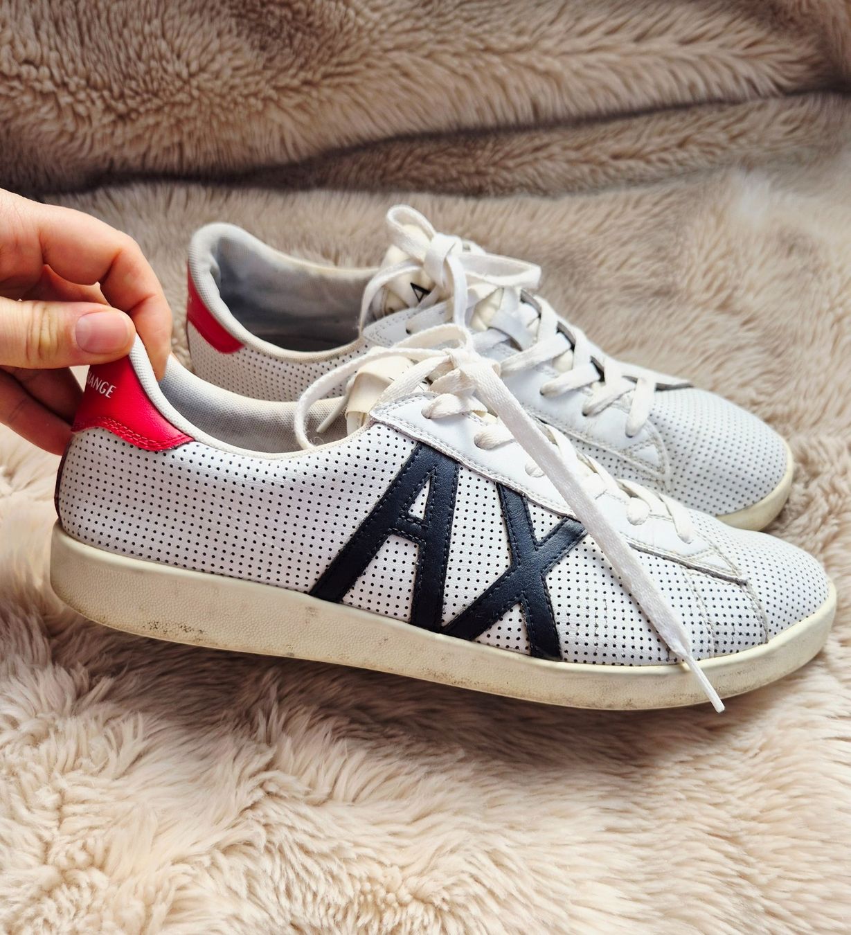 Armani Scarpe da uomo: ARMANI EXCHANGE 44 SCHUHE LEDER SNEAKER HALBSCHUH TOP – Usato da Elsau venduto da the-colorful-side