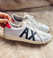 ARMANI EXCHANGE 44 SCHUHE LEDER SNEAKER HALBSCHUH TOP