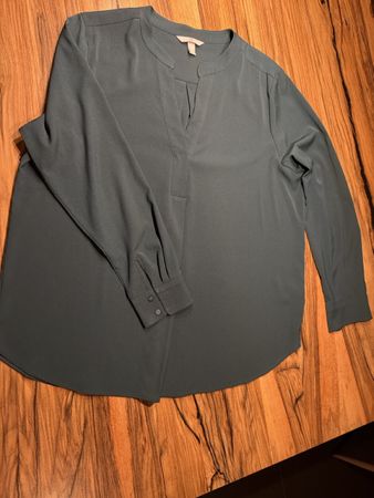 H&M Bluse, Gr. 46, Dunkelgrün, Top Zustand für den Herbst