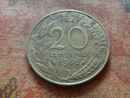 FRANCE  20 Centimes  1986  (P)