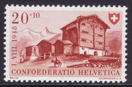 Bundesfeier SBK-Nr. 40 (Walliser Haus 1948) postfrisch **
