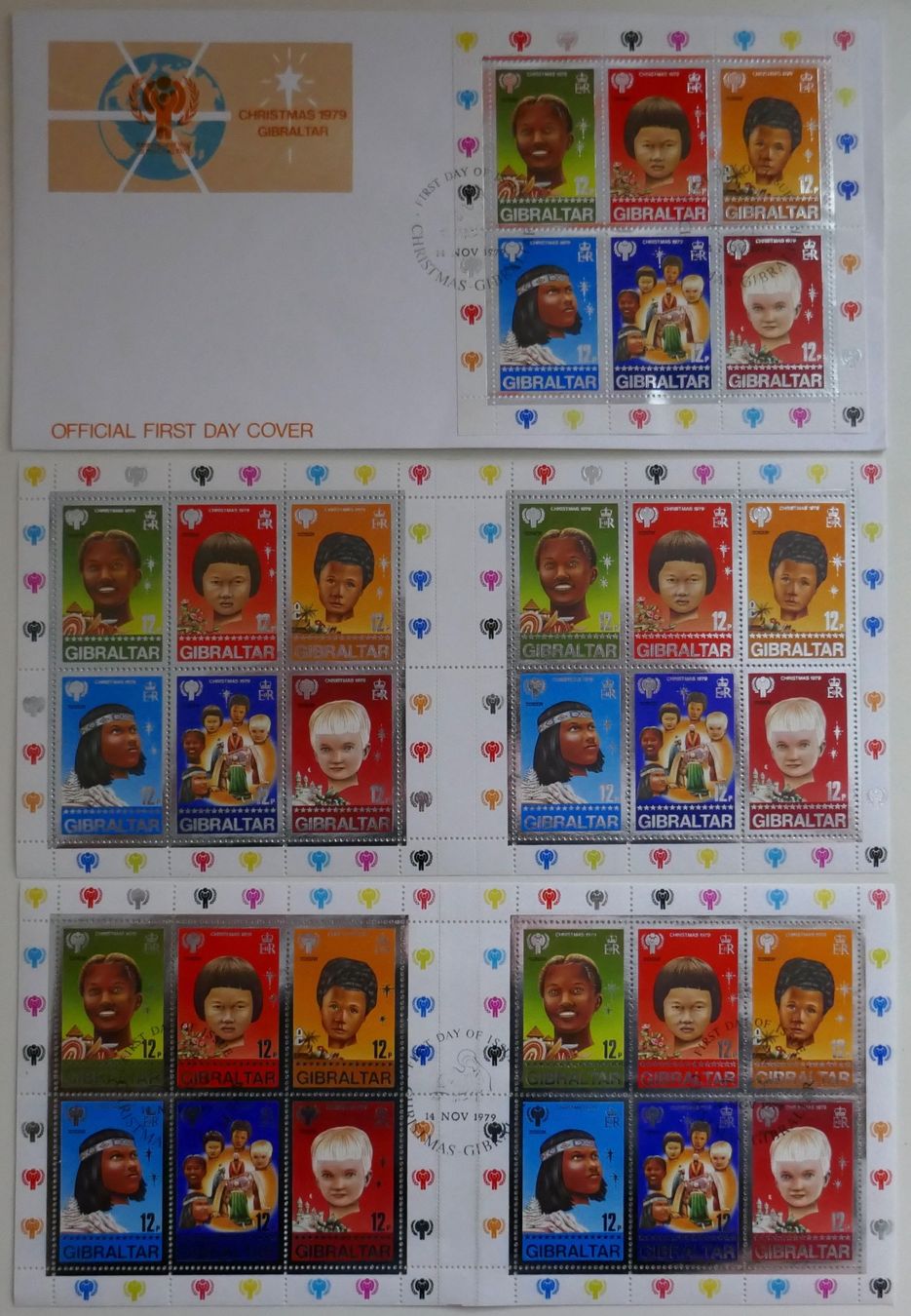 Alle Briefmarken: Gibraltar 1979 FDC / ET/** Bogen tadellos. – Gebraucht aus Möhlin von PHILABARTIS