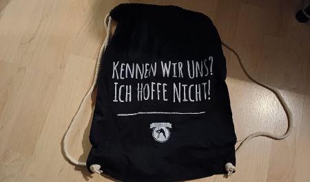 Sport-Säckchen mit Spruch
