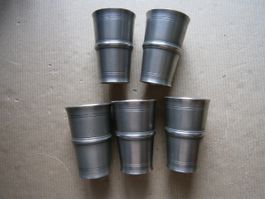 5 Zinnbecher