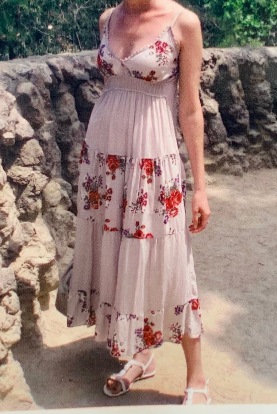 Vestiti: Sommerliches Maxikleid mit Blumenmuster, Grösse S/M – Usato da Maienfeld venduto da mar_59mb 1
