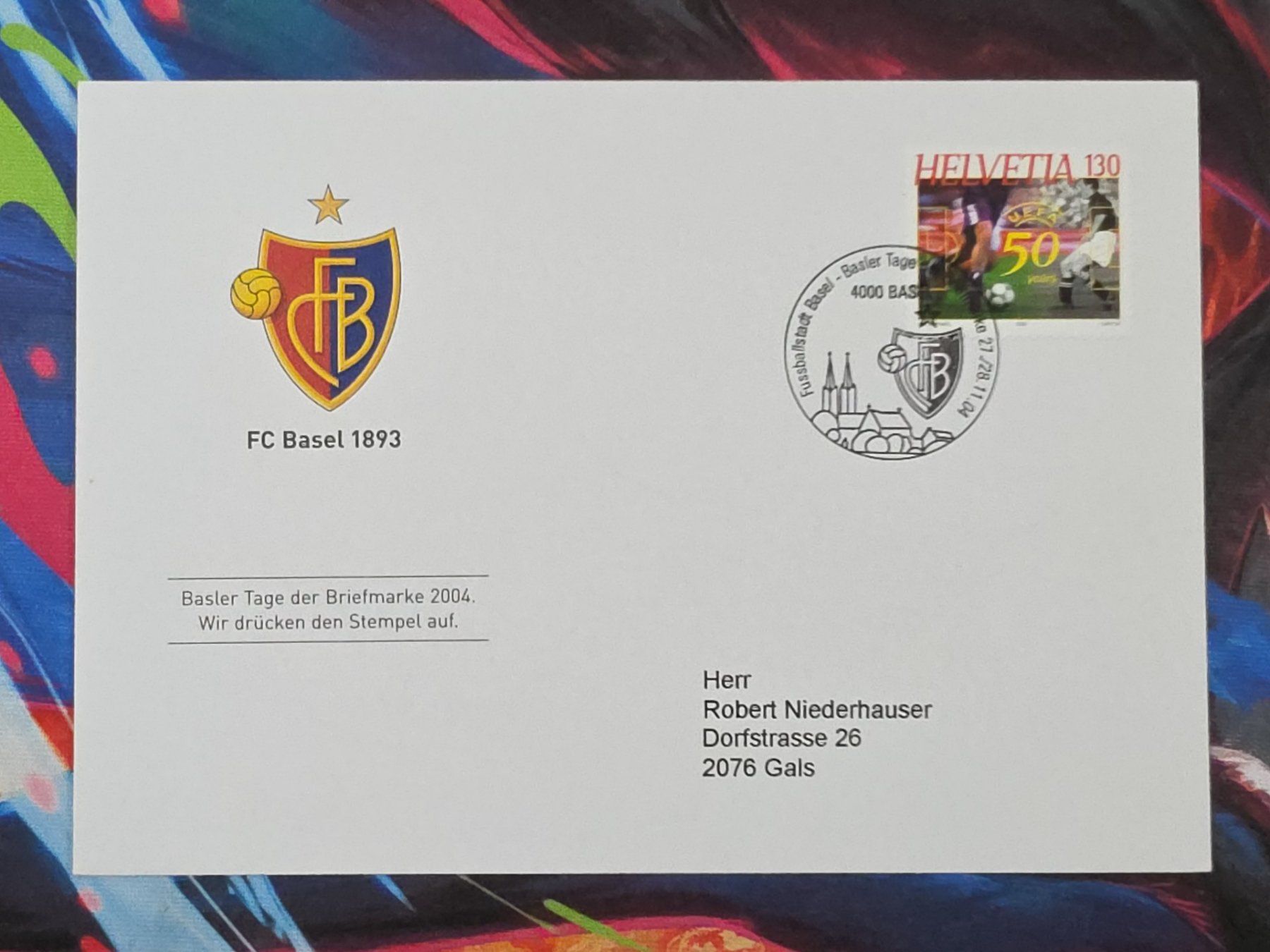 Tutti i francobolli: CL30 Enveloppe + Timbre Suisse 2004 – Usato da Cousset venduto da Patrick_Collections