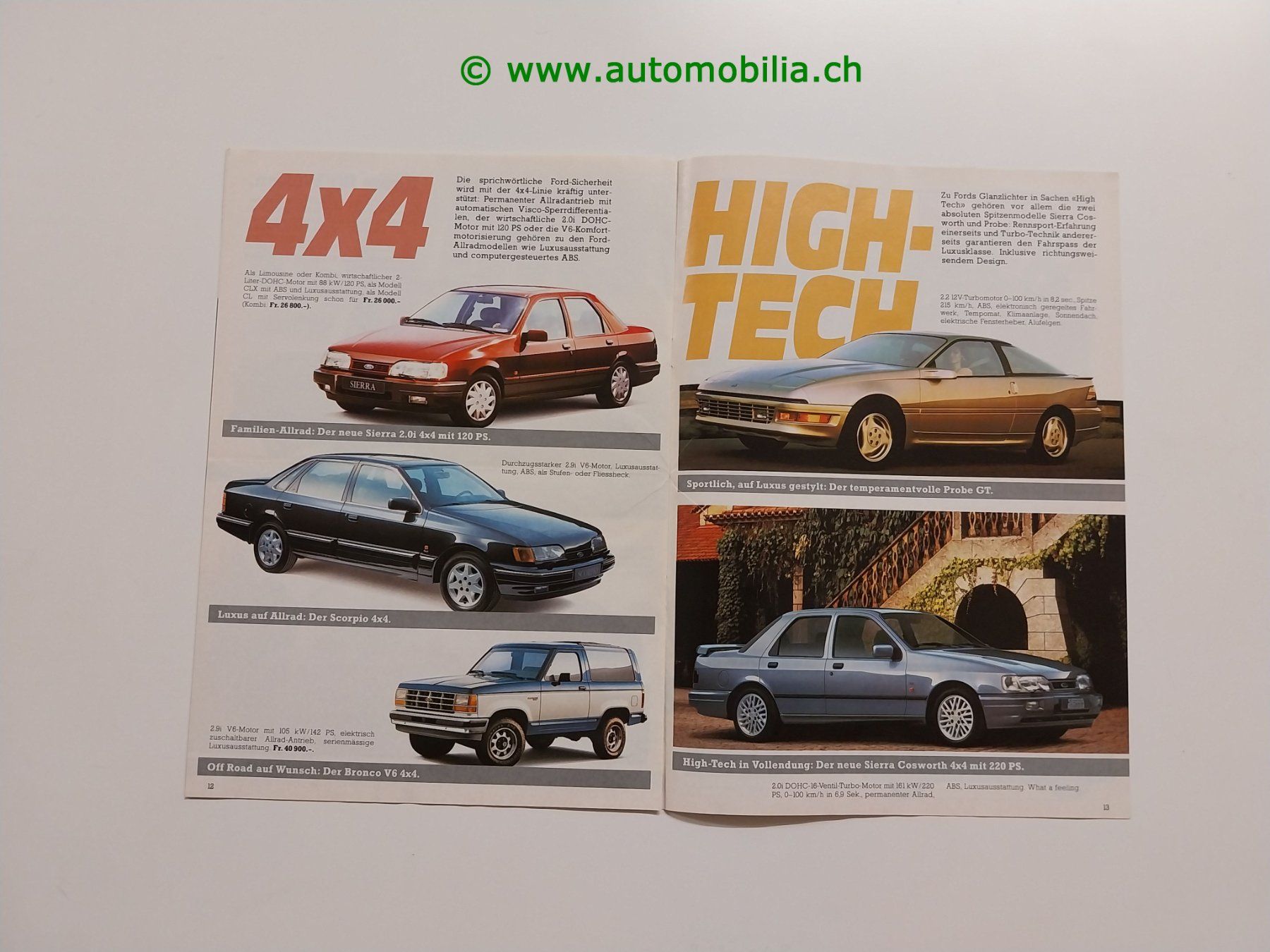 Ford Dokumente: Ford Revue 1990 Prospekt deutsch – Gebraucht aus Weingarten-Kalth von Bettelbruenneli 5