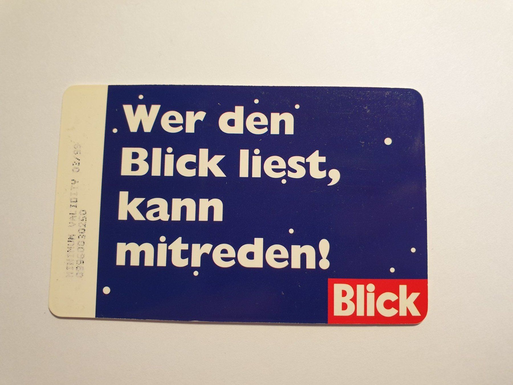 Telefon- & Taxkarten: Blick – Gebraucht aus Rain von chesz 1