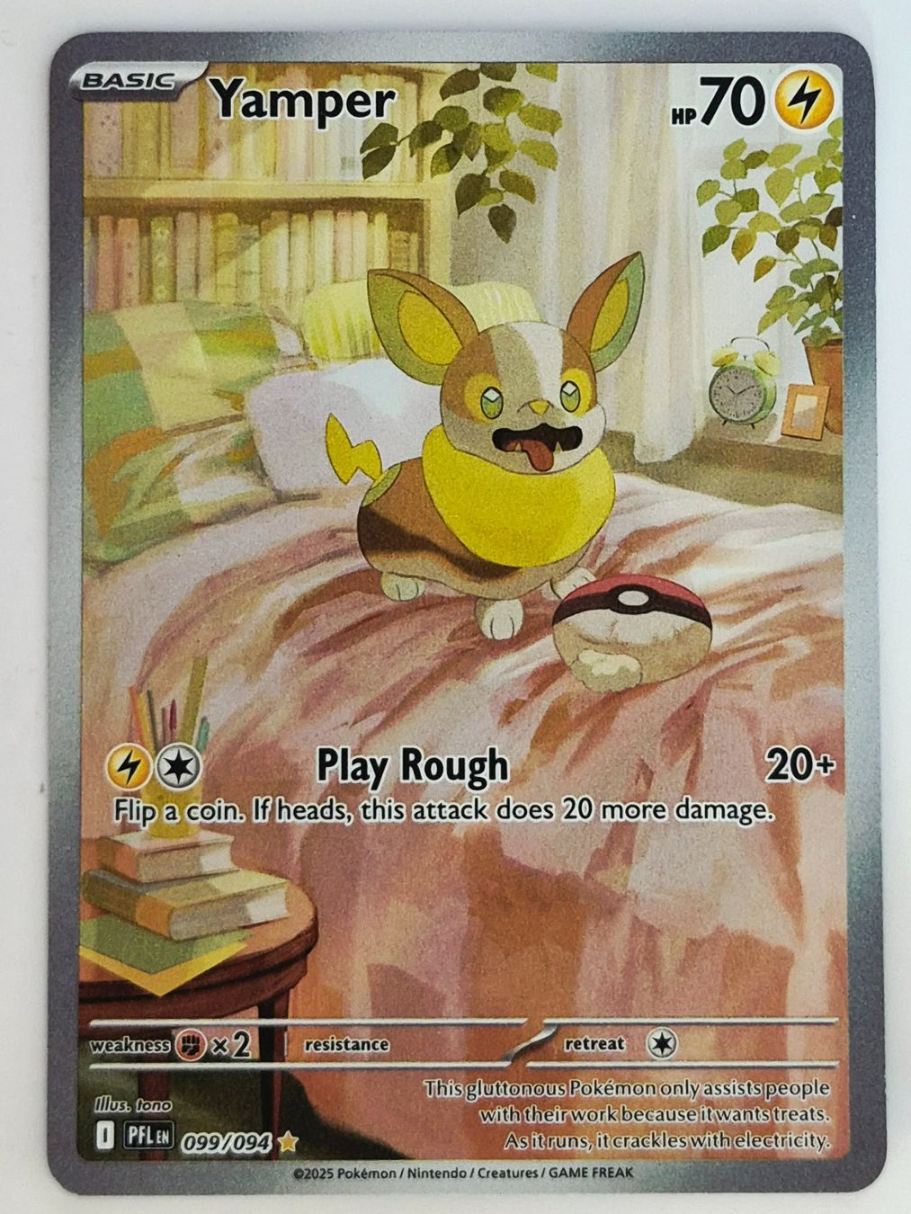 Pokémon Sammelbilder & Trading cards: Yamper / Voldi / Phantasmal Flames / PFL 099 – Neu (gemäss Beschreibung) aus Arni AG von PokemonCardsStore