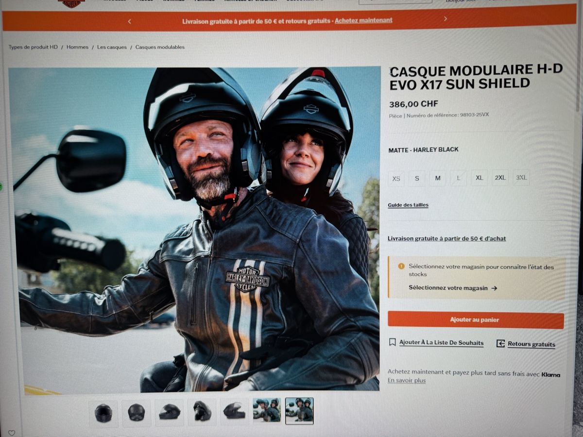 Harley-Davidson Caschi & visiere: Casque original HD Sun Shield III modular – Nuovo (secondo la descrizione) da Grand-Lancy venduto da Jojo6466 9
