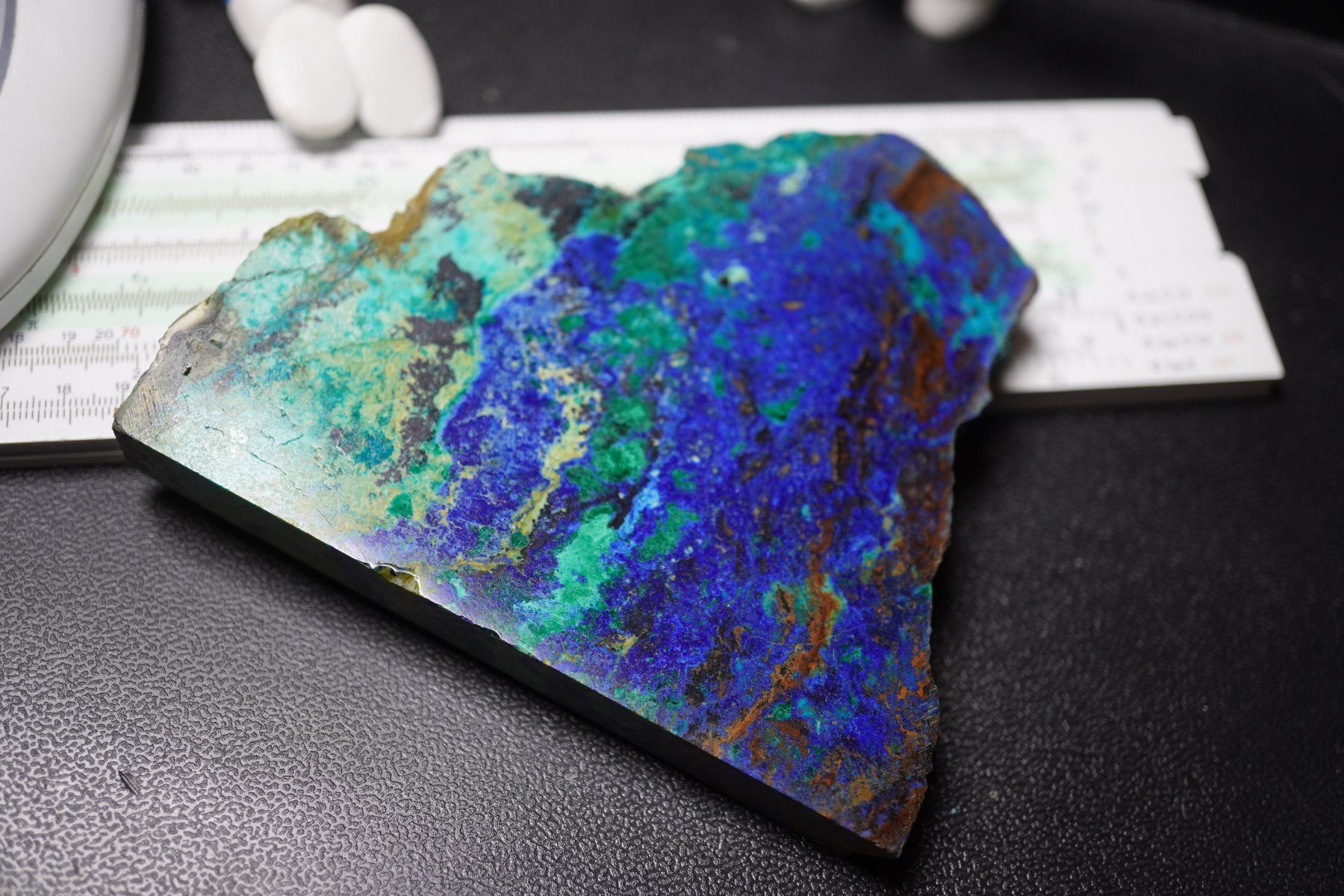Minerali & Pietre curative: Azurit Mit Malachit Platte USA    alter Bestand – Nuovo e nell'imballaggio originale da Eschenbach SG venduto da topstone 2