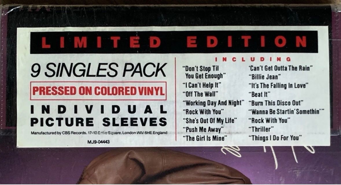 Dischi in vinile: Michael Jackson 7inch 9Singles Pack Special Edition Vinyl – Nuovo e nell'imballaggio originale da Kilchberg ZH venduto da IROC84 5