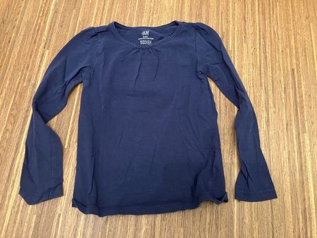 H&M Langarmshirt, Gr. 110/116, Dunkelblau, Top Zustand!