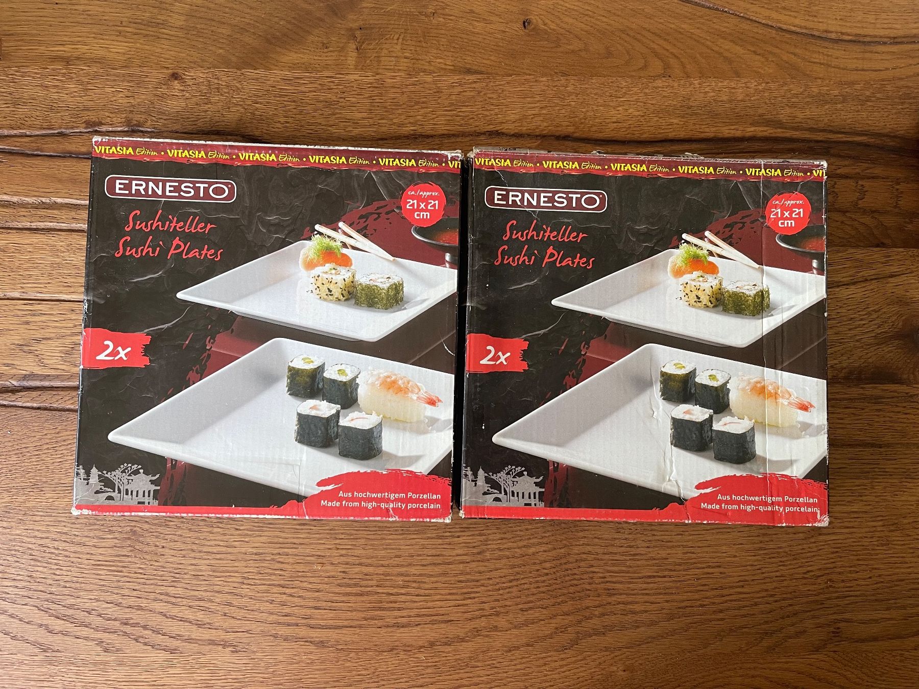 Teller: Sushi Teller Set, 4 Stück, NEU ungebraucht! – Neu und originalverpackt aus Zuerich von Dorsi