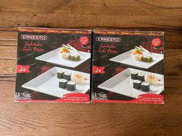 Sushi Teller Set, 4 Stück, NEU ungebraucht!
