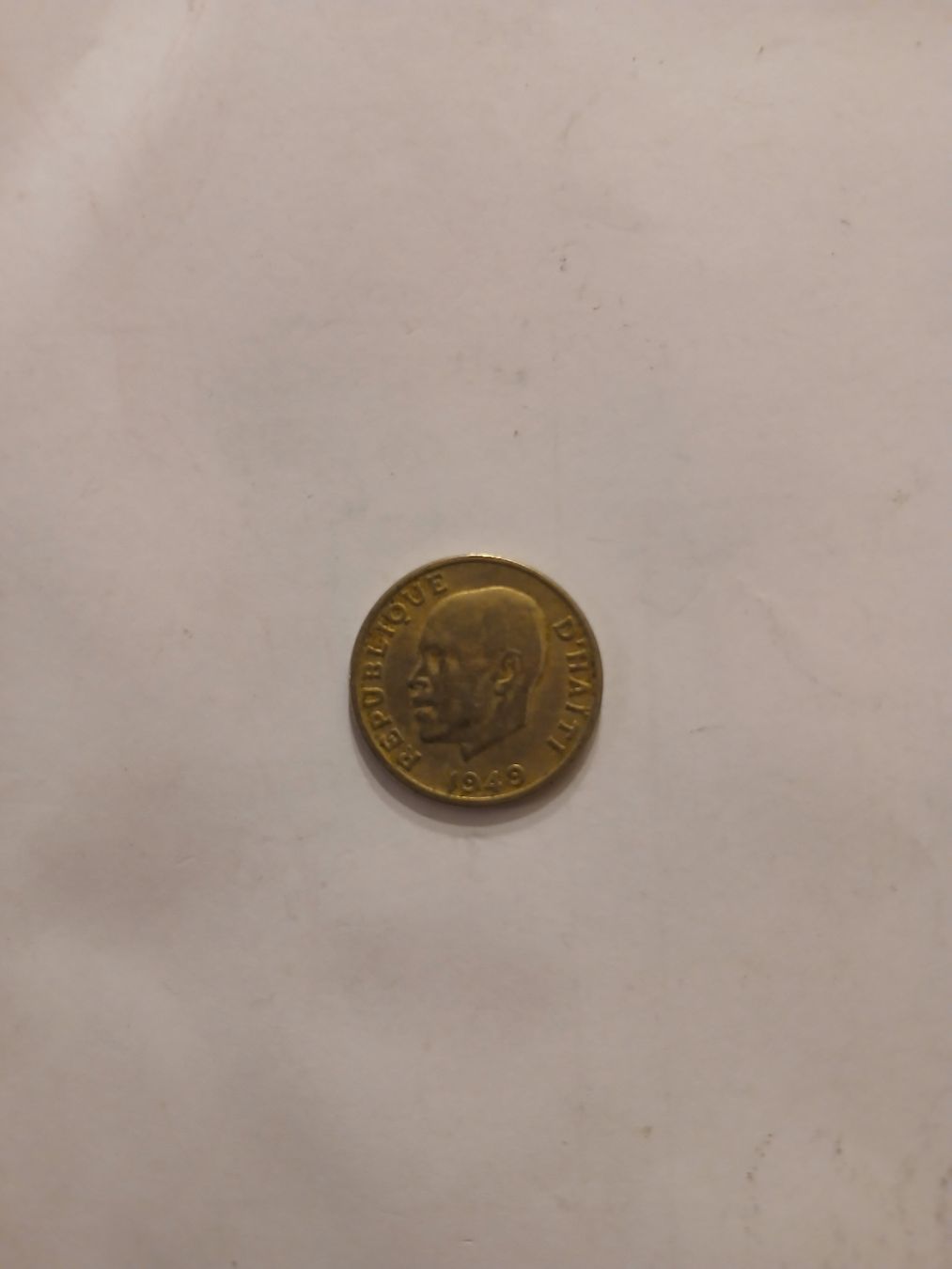 Tutti le monete: Pièce 5 Centimes République Haïtienne 1949 état d'usage – Usato da Marly venduto da globetrotter1723