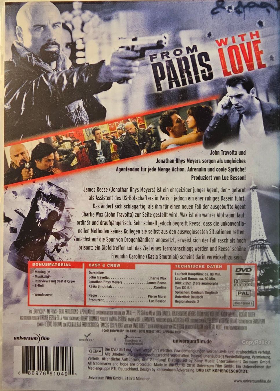 Tutti i DVDs: From Paris with love – Usato da Wahlen b. Laufen venduto da Cg10 1
