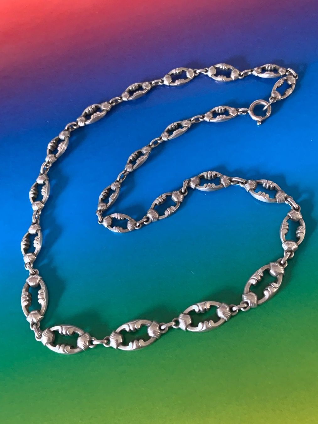 Catenine: Silberkette ORNAMENT (47cm) – Usato da Dittingen venduto da Bellevista