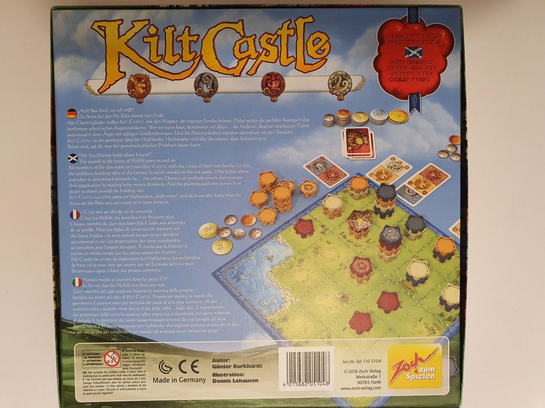 Giochi: Kilt Castle / Brettspiel #L – Usato da Oberdorf BL venduto da BaldenEagle 3