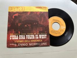ENNIO MORRICONE C'ERA UNA VOLTA IL WEST tolle Single Italy