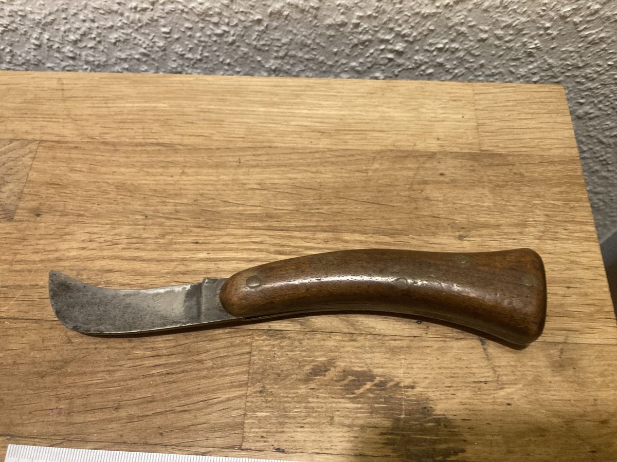 Posate: ANTIKE REBENMESSER GÄRTNERMESSER MESSER KLAPPMESSER – Usato da Bottmingen venduto da Surubi 3