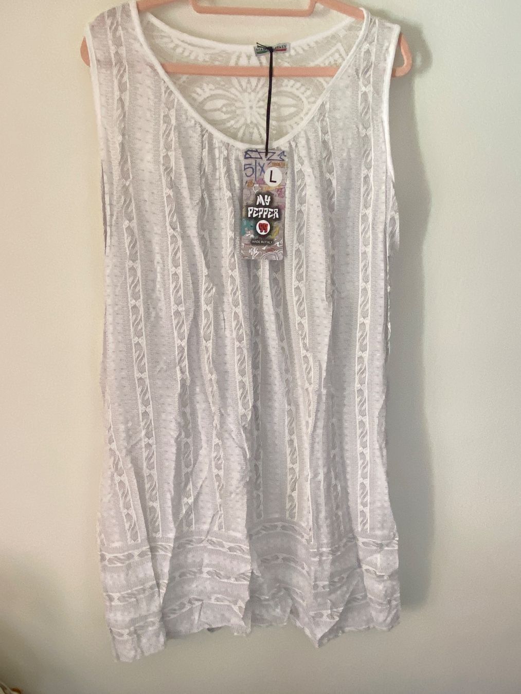 Vestiti: DAMEN SOMMERKLEID,WEISS-HELLGRAU – Nuovo e nell'imballaggio originale da Meienried venduto da ManuelaBoutique