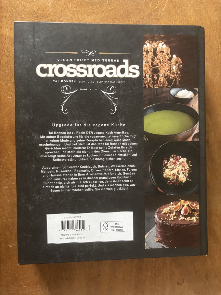 Libri: Crossroads - vegan & mediterran – Usato da Zürich venduto da WWehrle 1