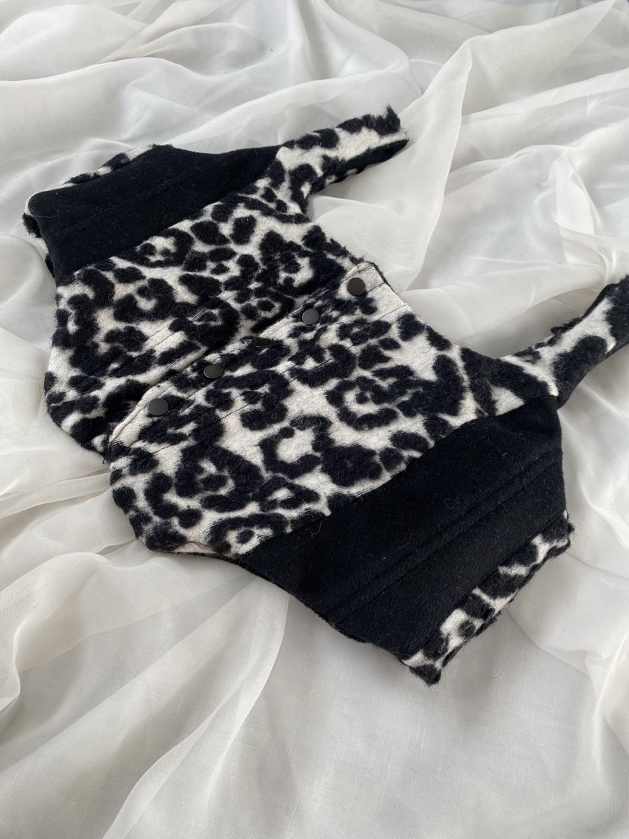 Top: Bustier, korsett grösse s, schwarzweiss Musterung – Nuovo e nell'imballaggio originale da lommis venduto da inf_thv8 5