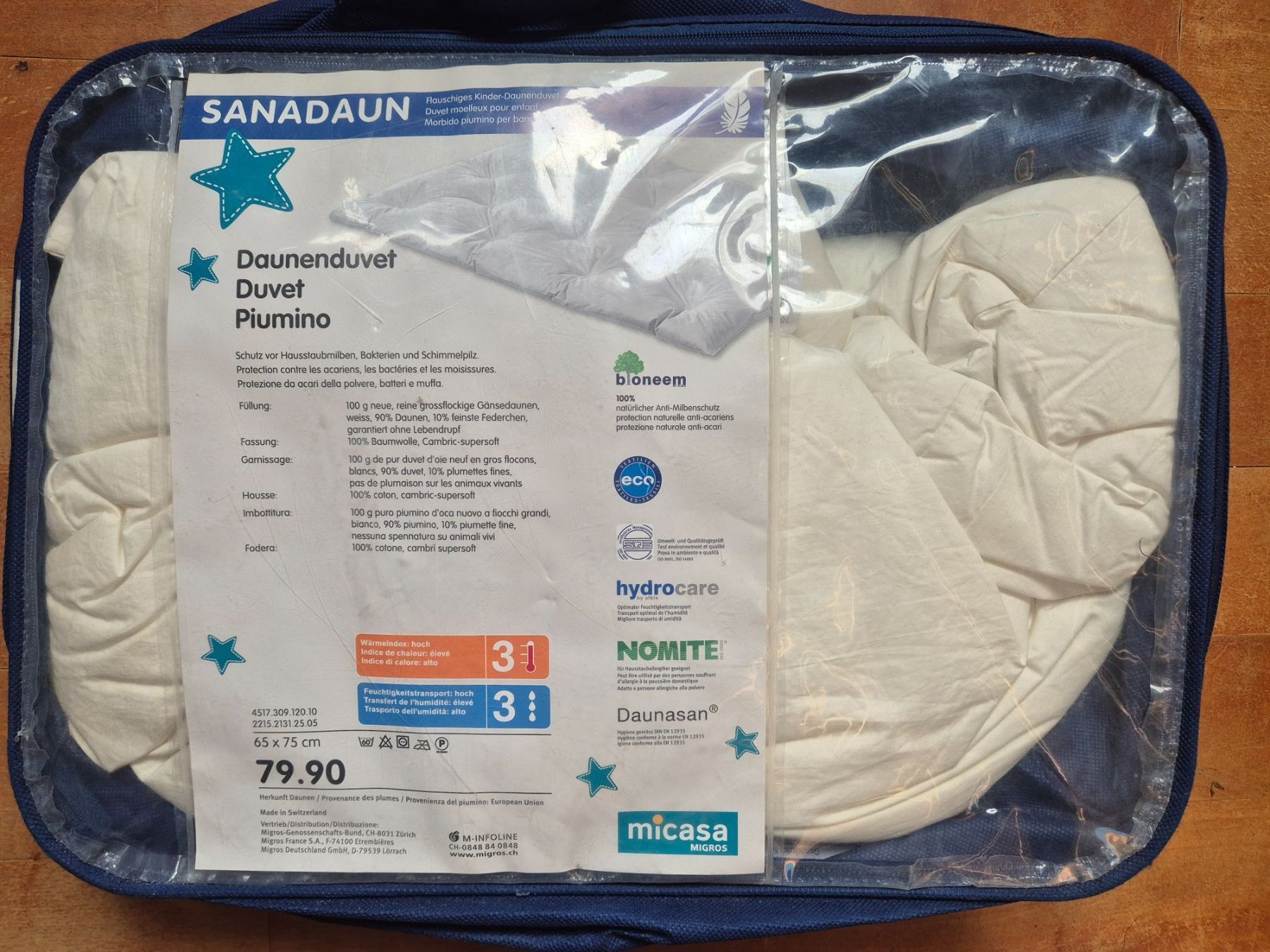 Coperte: Sanadaun Duvet Daunendecke 65x75cm – Usato da Muttenz venduto da nic_wc5s