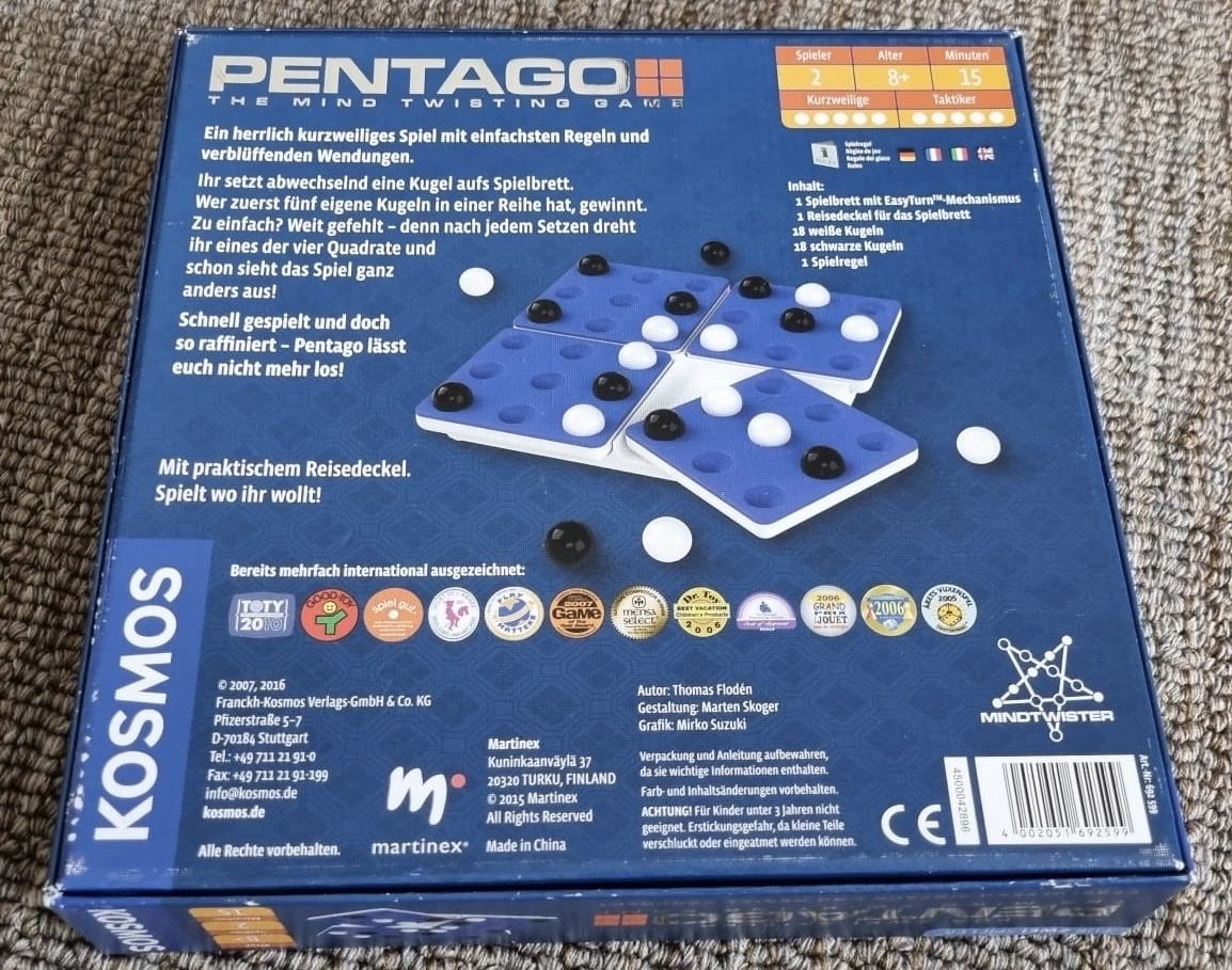 Kosmos Jeux: Pentagon - Gesellschaftsspiel – D'occasion à Grüt (Gossau ZH) par puni68 1