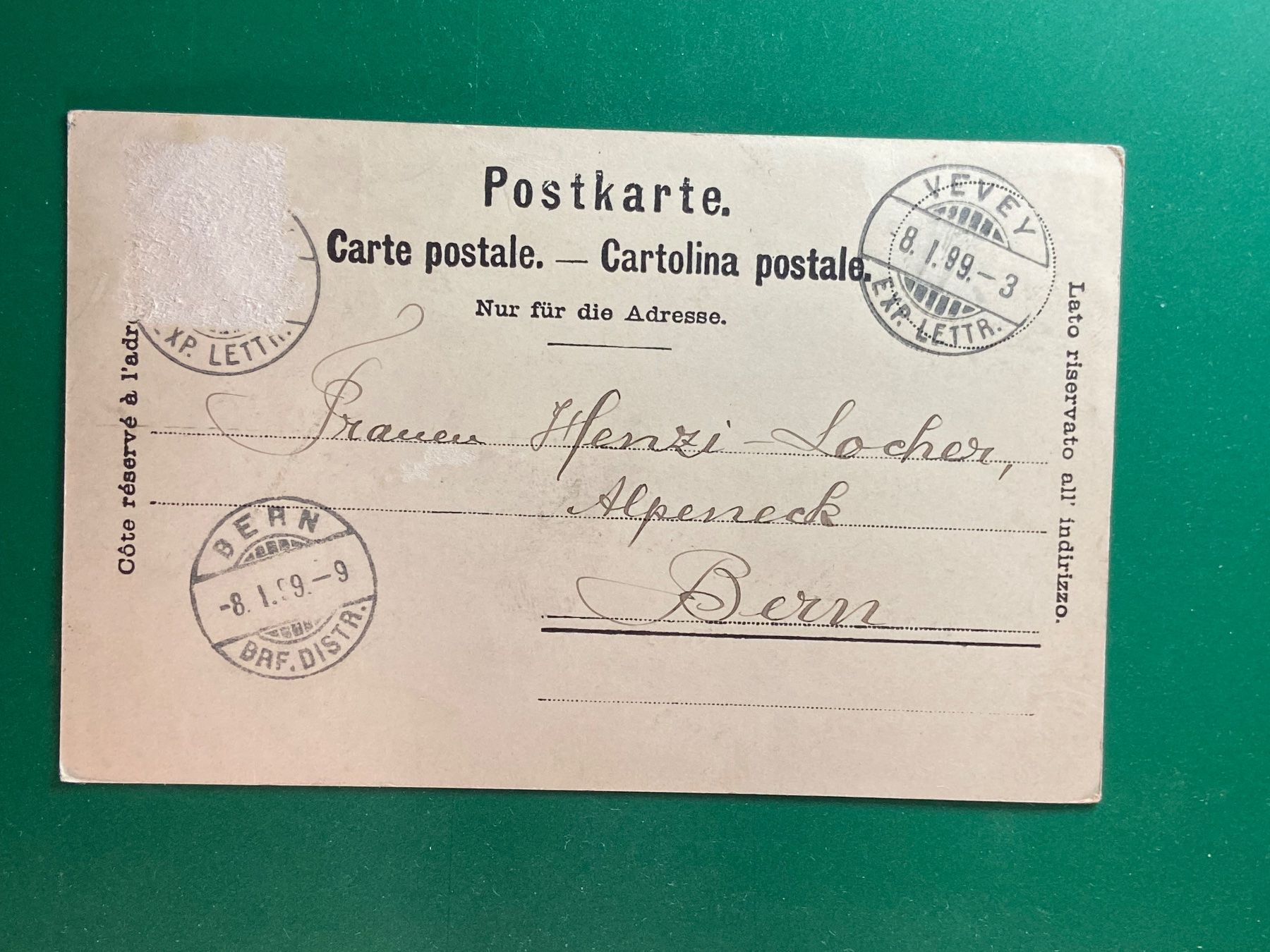 Cartoline postali: Vevey – Usato da Steg VS venduto da _vinci_ 1