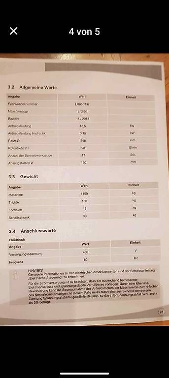 Déchiqueteuse: Untha LR 630 Zerhacker, Shredder – D'occasion à Gommiswald par powerlift 3