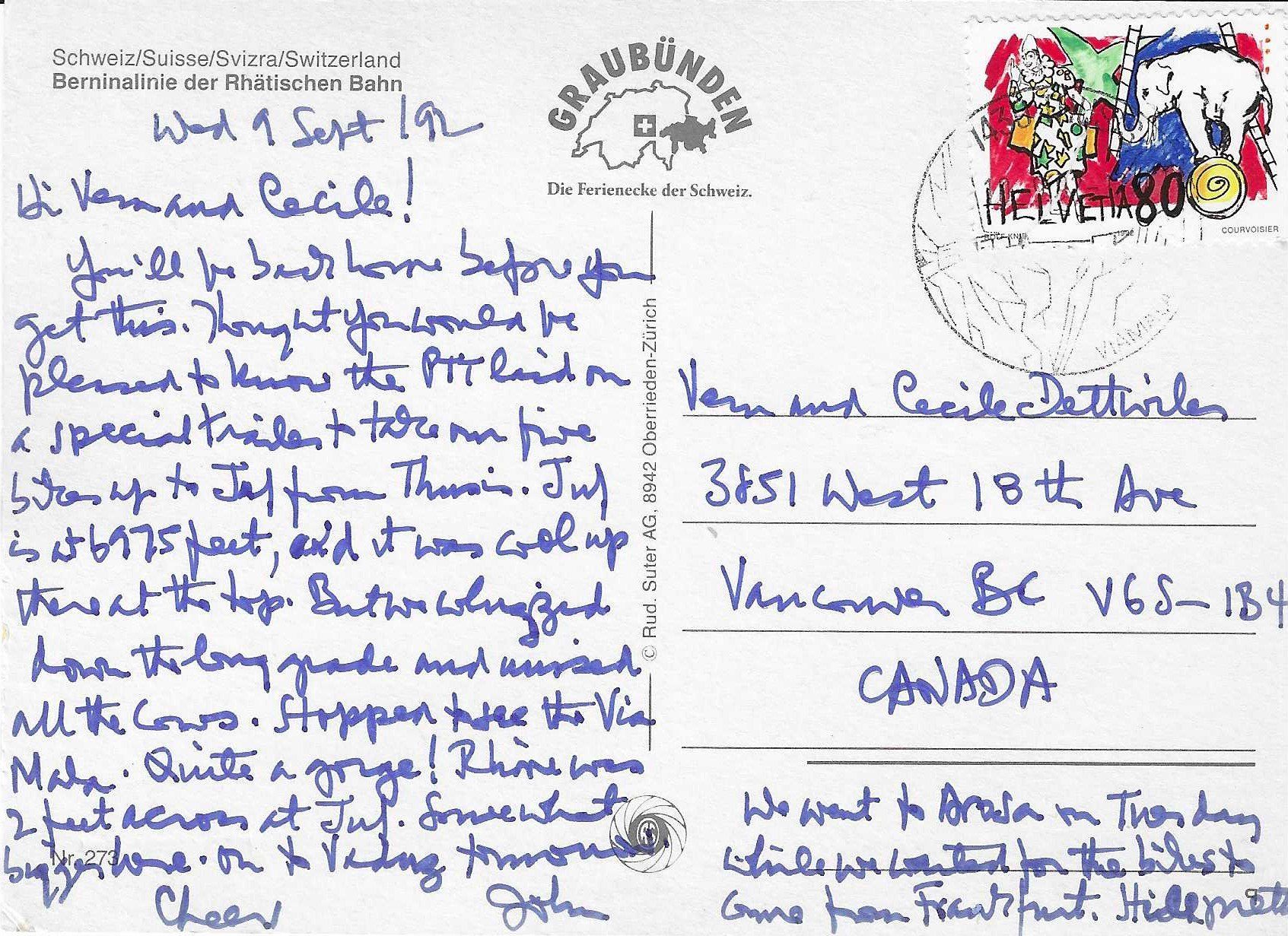 Cartoline postali: Berninalinie der Rhätischen Bahn – Usato da Rothrist venduto da Stranglehold 1