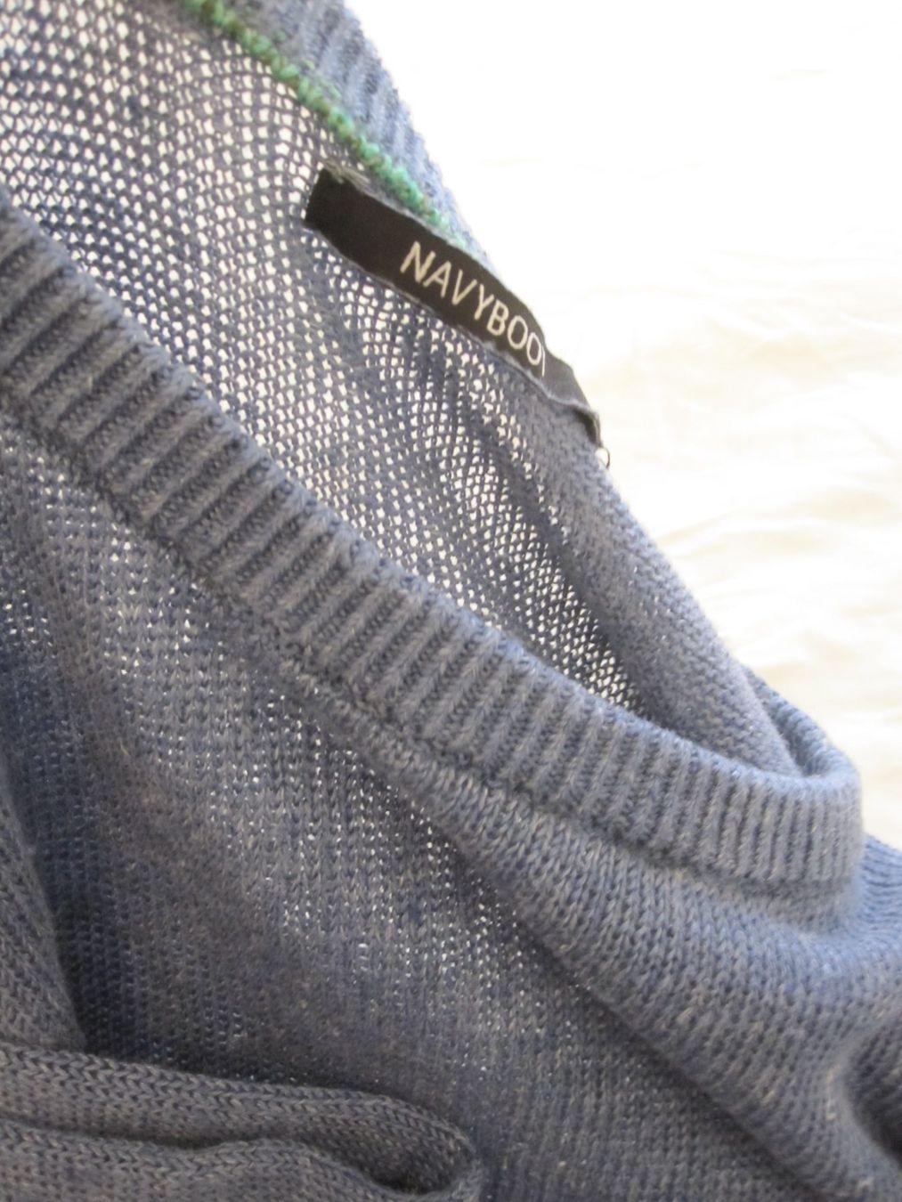 Navyboot Maglioni & Felpe: Pull col rond NAVYBOOT 100% Lin bleu – Usato da Nyon venduto da WHTF 4