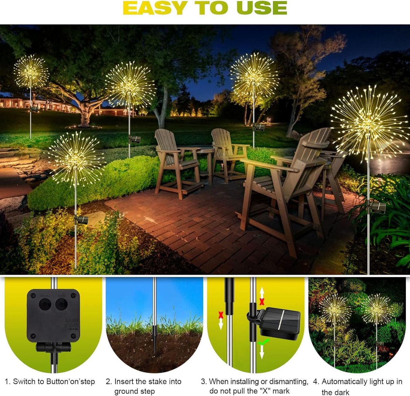 Lampade: 2 Stück Solarstecker Gartenleuchten – Nuovo e nell'imballaggio originale da Nuglar venduto da SaleRitter 3