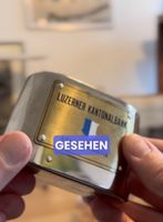 Schweizer Edelstahl-Spardose Luzerner Kantonalbank
