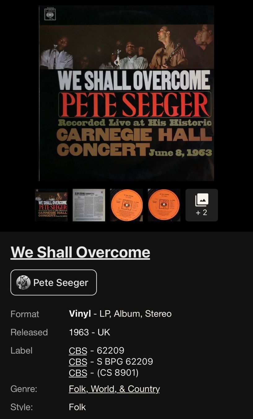 Dischi in vinile: Pete Seeger, einschließlich eines signierten Albums – Usato da Döttingen venduto da zha_xh2w 4