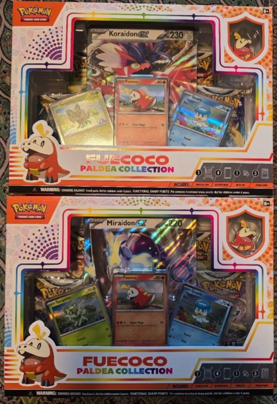 Pokémon Carte collezionabili: 2 Fuecoco Paldea Collection - Box Sets pokemon – Nuovo e nell'imballaggio originale da Genève venduto da Hoenn.