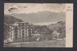 Les Avants   :   alte Ansichtskarte Hotel de Jaman von 1907