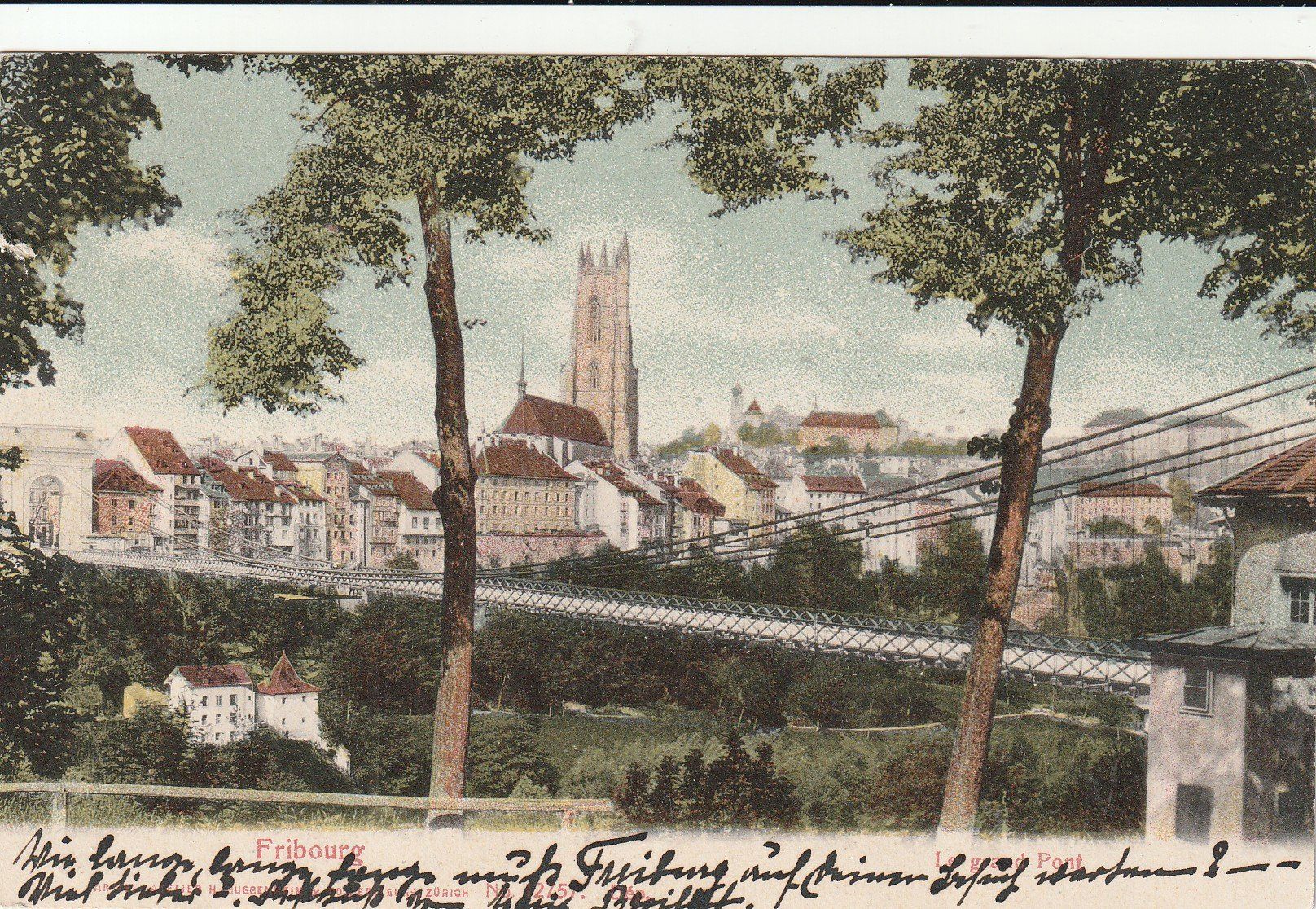 Cartoline postali: Fribourg Ansichtskarte alt, schweizerisch, historisch, 1919 – Usato da Rupperswil venduto da Ema10