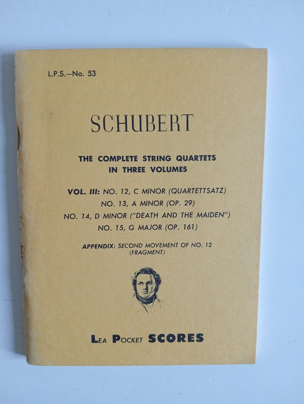 Libri: Schubert The Complete String Quartet In Three vol. Vol 3 LPS – Usato da Allschwil venduto da Evgeniia78